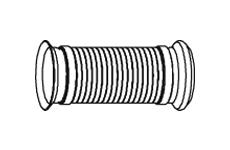 Zvlněná trubka, výfukový systém DINEX 82230