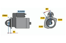 Startér BOSCH 0 001 368 030