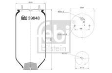 Mech, pneumaticke odpruzeni FEBI BILSTEIN 39848