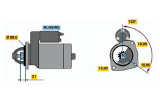 Startér BOSCH 0 986 021 340