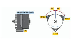 generátor BOSCH 0 986 031 310