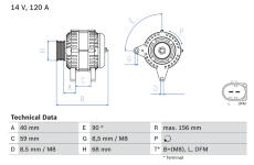generátor BOSCH 0 986 041 890