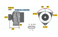 generátor BOSCH 0 986 042 400