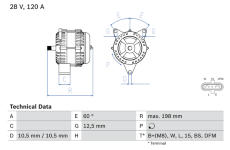 generátor BOSCH 0 986 082 930