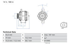 generátor BOSCH 0 986 085 970