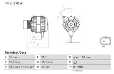 generátor BOSCH 0 986 085 520