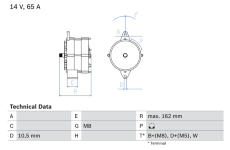 generátor BOSCH 0 986 040 290