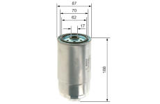 Palivový filtr BOSCH F 026 402 826
