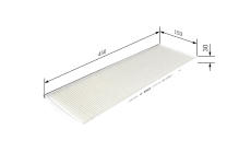 Filtr, vzduch v interiéru BOSCH 1 987 431 187