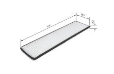 Filtr, vzduch v interiéru BOSCH 1 987 435 024