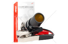 Adaptér pro zásuvku zapalovače s krokosvorkami 12V 24V 15cm AMiO-03803