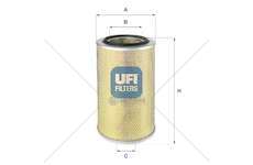 Air Filter FILTRO ARIA - 120 E23/150E27 - Ufi