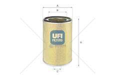 Air Filter FILTRO ARIA 175.24 Ufi