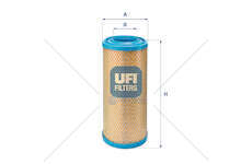 Air Filter FILTRO ARIA - 35.10/59.12 TURBODAILY Ufi