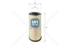 Air Filter FILTRO ARIA - DAILY S2000 T.T. Ufi
