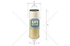 Air Filter FILTRO ARIA Ufi