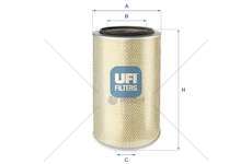 Air Filter STRALIS / EUROSTAR / MAN/NEOPL AN Ufi