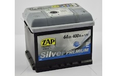 AUTOBATERIE 12V 44AH ZAP 400A SILVER P+ ZAP 206×175×175 54445-ZAP