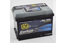 AUTOBATERIE 12V 60AH 550A EFB P+ ZAP 56008-ZAP (242×175×175)