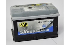 AUTOBATERIE 12V 75AH ZAP 750A SILVER P+ ZAP 57545-ZAP