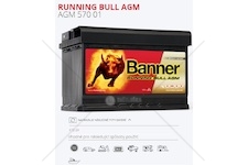 Autobaterie banner  70ah/720a running bull agm start-stop s rekuperací /278x175x190/  0184737_A