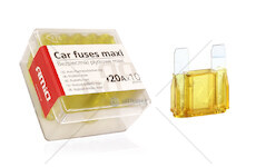 Autopojistky MAXI pouzdro 10ks 20A