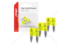Autopojistky MINI pouzdro 3 ks 20A AMIO-05100