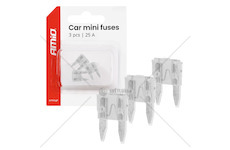 Autopojistky MINI pouzdro 3 ks 25A AMIO-05101