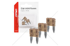 Autopojistky MINI pouzdro 3 ks 7,5A AMIO-05097