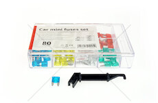 Autopojistky MINI pouzdro 80 ks MIX