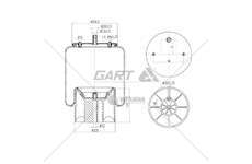 Bellow, air suspension 294/HS WEWELER GART