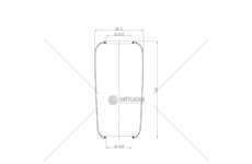 Bellow, air suspension MEMBRANA C304/B VOLVO GART