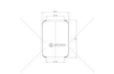 Bellow, air suspension MEMBRANA D278/B BMB 120 ANT EVOBUS VOLVO GART