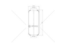 Bellow, air suspension MEMBRANA PN. D296 IVECO DAILY POST GART