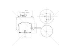 Bellow, air suspension MOLLA C295/VA DAF 152835 16984 79141 GART