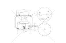 Bellow, air suspension MOLLA C302 DAF POSTERIORE GART
