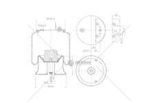 Bellow, air suspension MOLLA D278/T IVECO EUROCARGO 5 415 GART