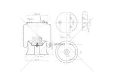 Bellow, air suspension MOLLA D278/T IVECO EUROCARGO 5 867 GART