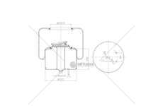 Bellow, air suspension MOLLA P.N. C289/V VOLVO B11R/B13R GART