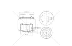 Bellow, air suspension MOLLA P.N. C295/D DAF CF 75-85 XF 95-105 GART