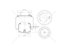 Bellow, air suspension MOLLA P.N. C295/D DAF LF 45-55 CF 65-75- GART