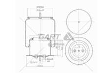 Bellow, air suspension MOLLA P.N. D290/DR IVECO GART
