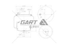 Bellow, air suspension MOLLA P/N VOLVO GART