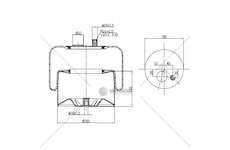 Bellow, air suspension MOLLA PN. C282/C MERCEDES ACTR 2 GART