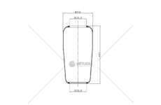 Bellow, air suspension MOLLA PN. C289/C1 MAN BUSSOTTO GART