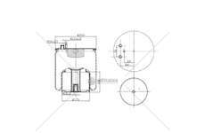 Bellow, air suspension MOLLA PN. C289/M MAN TGA COMPLETA POST GART