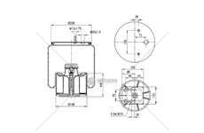 Bellow, air suspension MOLLA PN. C293/A BPW 30K PISTCOMPOSITO GART