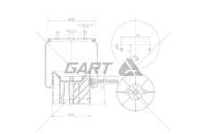 Bellow, air suspension MOLLA PN C294/D KOGEL GART