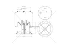 Bellow, air suspension MOLLA PN. C294 WEWELER SCHMITZ LER GART