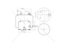 Bellow, air suspension MOLLA PN. C295/D DAF 0392011 1 4 GART